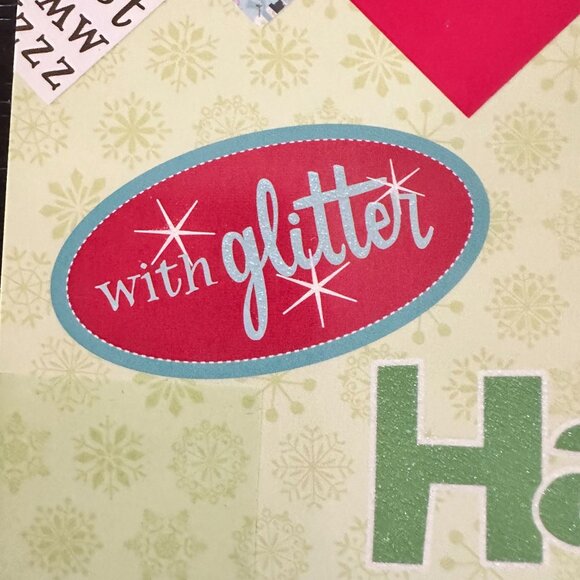 The Paper Studio Happy Hootin' Holidays Scrapbook Kit 12"x12" With Glitter - Picture 5 of 5